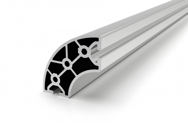 Aluminum profile R40 / 80 90 ° Slight groove 8 I-type